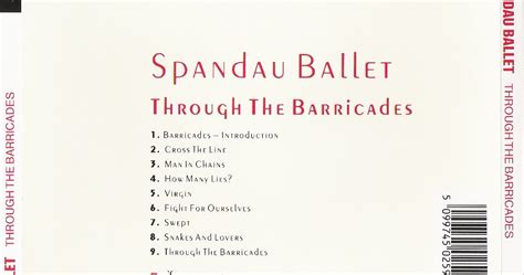 Frecuencia Musical: Spandau Ballet - 1986 - Through The Barricades [COL 4502592] (FLAC)