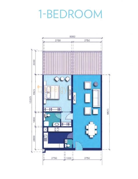 Azure_Residences_Floorplan_1Bedroom_TypeC | Synergy.Properties