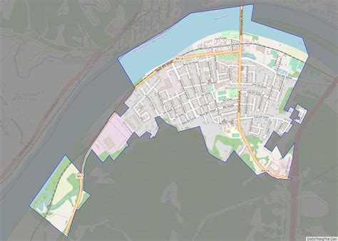 Map of Williamstown city, West Virginia - Thong Thai Real