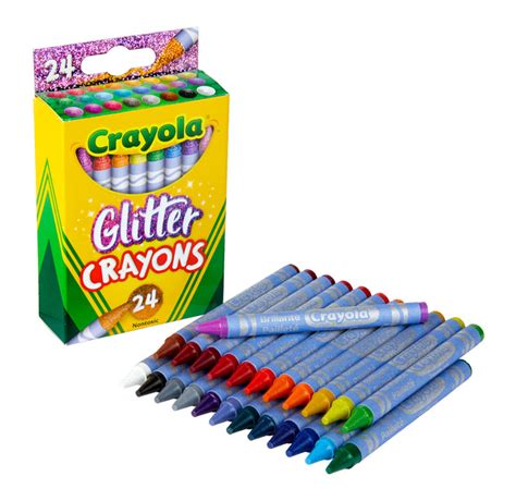 Crayola Glitter Crayons 24 Count Box | Crayola