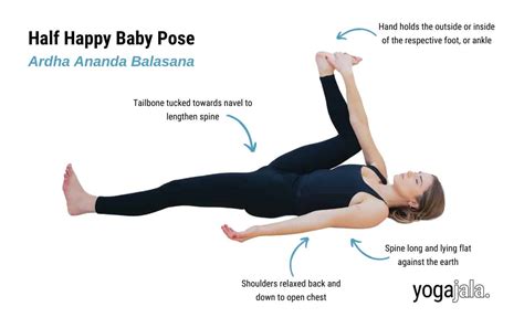 Half Happy Baby Pose (Ardha Ananda Balasana)