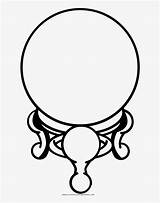 Crystal Ball Coloring Page  Harry Potter Literary Series PNG Image sketch template
