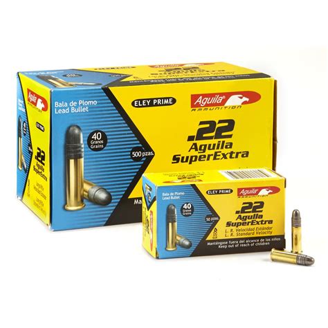 Aguila, .22LR, LRN, 40 Grain, 500 Rounds - 649013, .22lr Ammo at Sportsman's Guide