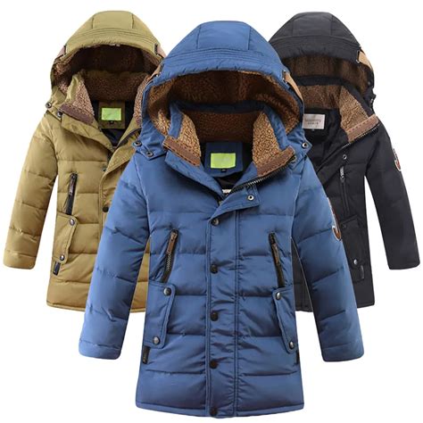 Retail 2018 Winter New Boys Fashion Down Coats Children Long Jacket Thicken Outdoor Warm Hooded ...