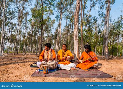 Folk Song Performance by Baul Singers Editorial Stock Image - Image of male, culture: 64821714