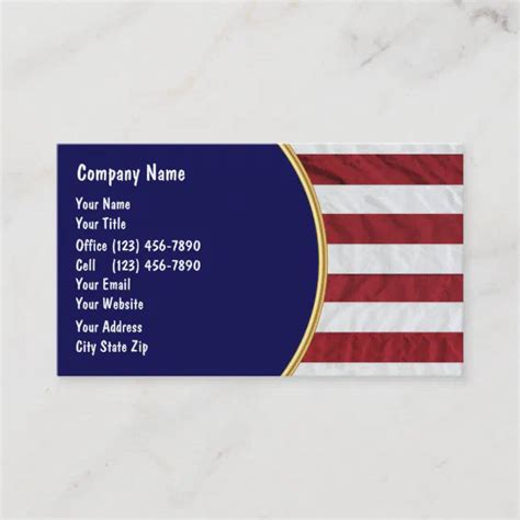 Patriotic Business Cards | Zazzle