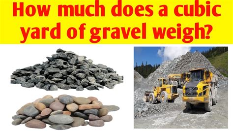 How much does a cubic yard of gravel weigh? | How many tonnes in a ...