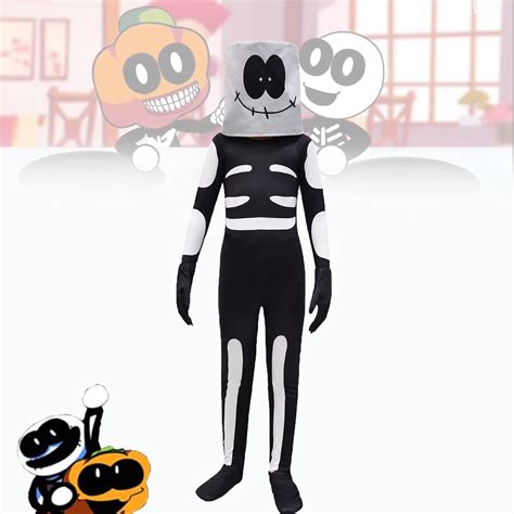 Buy Friday Night Funkin Skid and Pump Costume, Fnf Skid and Pump Cosplay Jumpsuit for Party Boy ...