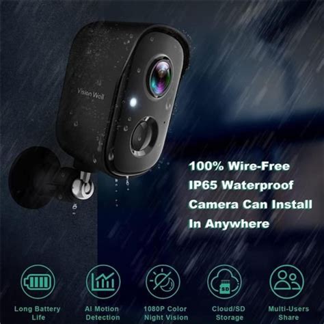 Cameras, Photo & Video | Security Cameras Wireless Outdoor 180p Battery ...