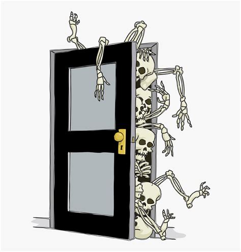 Skeletons In The Closet - Skeleton In The Closet Cartoon, HD Png Download - kindpng