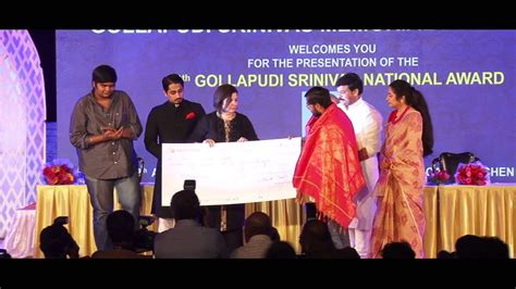 18th Gollapudi Srinivas Awards 2015 - YouTube