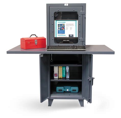 Industrial Computer Workstation with Welded Desk Top - Barron Equipment & Overhead Doors