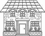 Clipart House Shelter Clip Heart Homeless White Window Windows Cliparts  sketch template