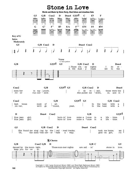 Stone In Love | Sheet Music Direct