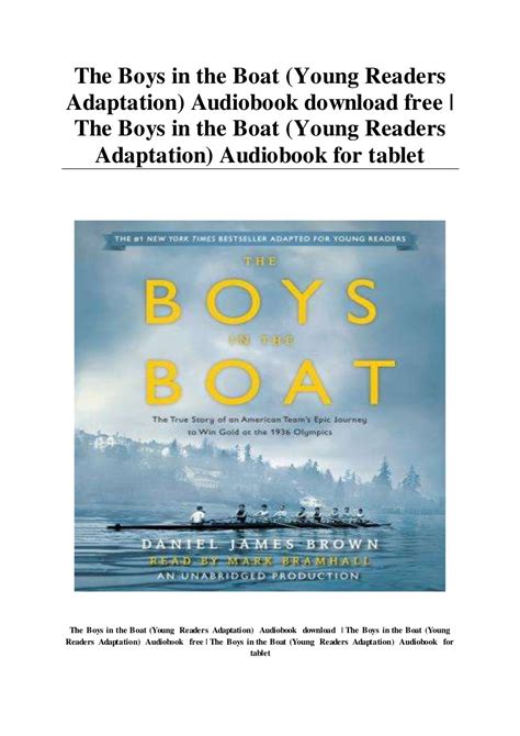 The Boys in the Boat (Young Readers Adaptation) Audiobook download free | The Boys in the Boat ...