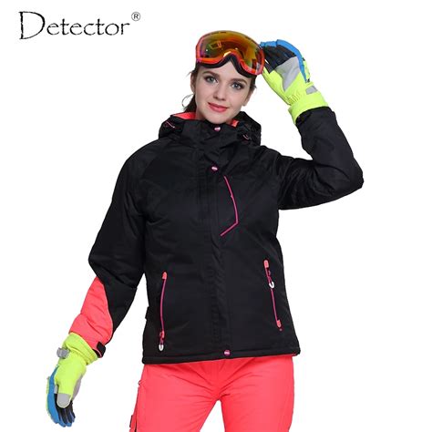 Detector Women Ski Jacket Outdoor Winter Ski Clothing Womens Waterproof Windproof Snowboard Coat ...