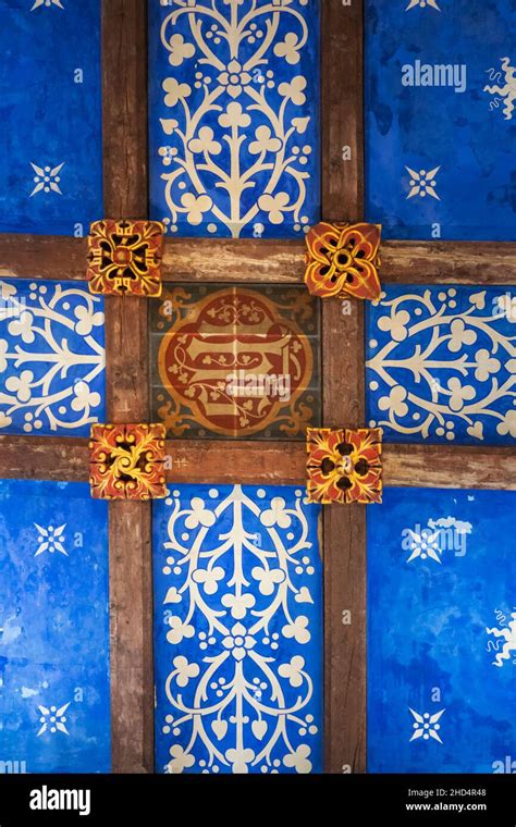 England, Dorset, Wimborne, Wimborne Minster Church, Interior View of ...