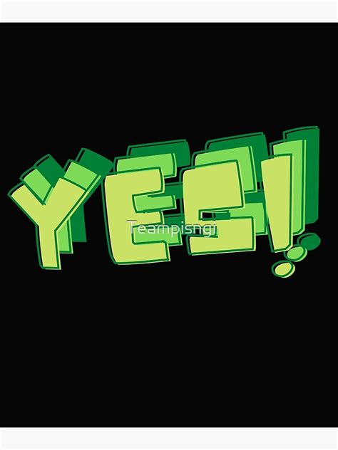 "Green Yes! Design and patterns" Poster for Sale by Teampisngi | Redbubble