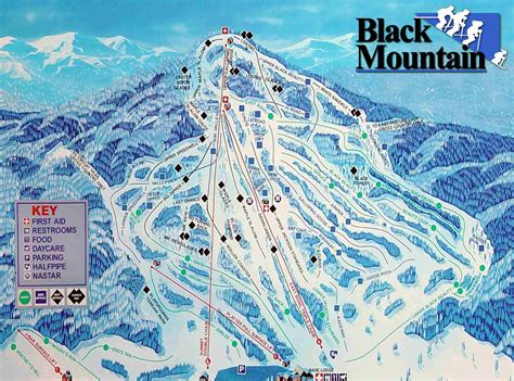 Black Mountain NH Trail Map • Piste Map • Panoramic Mountain Map