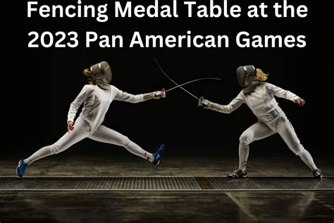 Fencing Medal Table at the 2023 Pan American Games