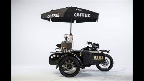 More café than racer: The Ural with a built-in espresso machine - YouTube