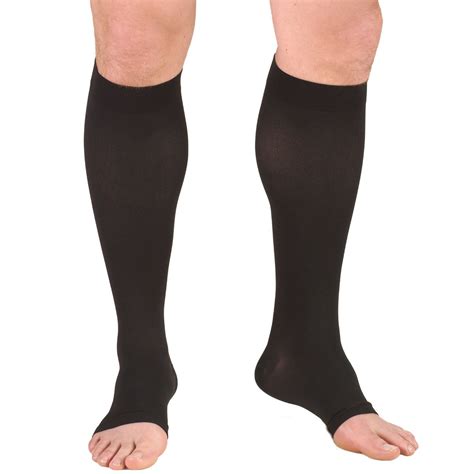 TruForm Classic Medical Knee High Compression Stockings 20-30mmHg / Unisex Open Toe 0865 ...