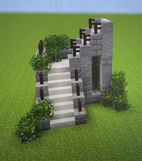 Spruce/Quartz Staircase | Minecraft garden, Minecraft houses, Minecraft architecture