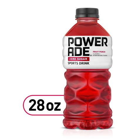 POWERADE Zero Fruit Punch, ION4 Electrolyte Enhanced Fruit Flavored ...