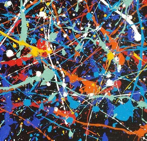 Orange best paintings, drip style painting L618 in 2020 | Abstract, Jackson pollock art, Pollock ...