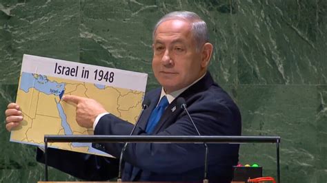 At UN Netanyahu says Israel is at ‘cusp’ of Saudi deal, brandishes map ...