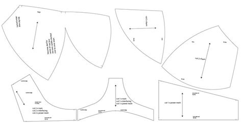 Printable Bralette Pattern - Portal Tutorials