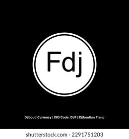 Djibouti Currency Symbol Djiboutian Franc Icon Stock Vector (Royalty ...