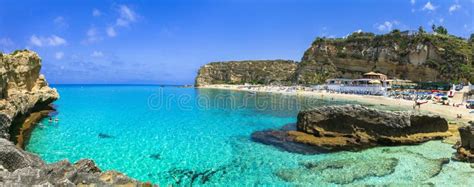 Beautiful Turquoise Sea and Great Beaches of Calabria. Oasi Beach Near ...