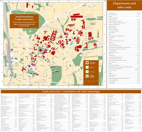 Lund campus map - Ontheworldmap.com