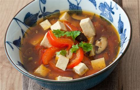 Soft Tofu and Vegetable Soup from 50 Vegetarian Recipes for Meatless Mondays — or Any Other Time ...