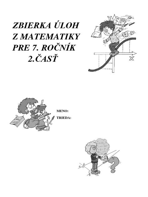 Zbierka Uloh Z Matematiky Pre 7.rocnik - 2.cast | PDF