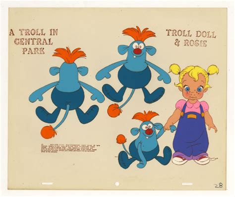 A Troll in Central Park Rosie Color Model Cel - ID: juntroll21051 | Van Eaton Galleries