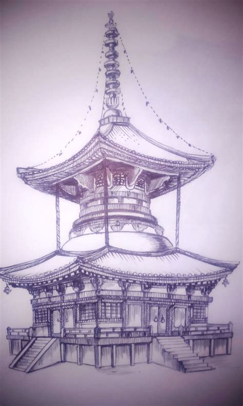 chinese temple 1 | Architecture concept drawings, Mandala design art, Samurai art