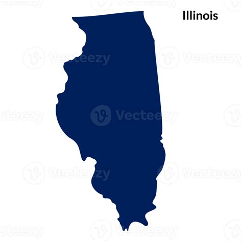 Map of Illinois. Illinois map. USA map 32487324 PNG