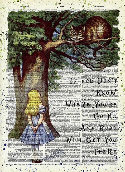 The Cheshire Cat and Alice quote Digital Art by Mihaela Pater - Fine ...