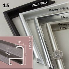 Nielsen Metal Frame Moulding Profile 87 | Metal picture frames, Wood picture frames, Picture frames