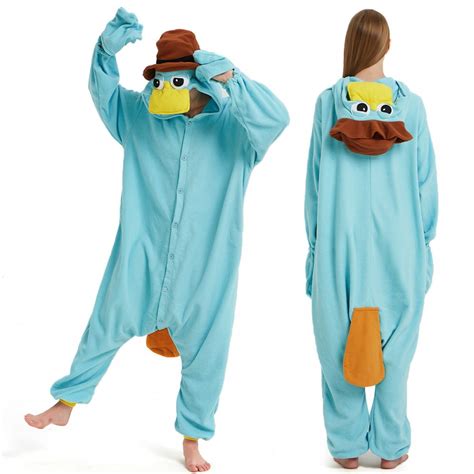 Platypus Onesie Pajamas for Adult & Teens Animal Onesies - Luckyonesie.com