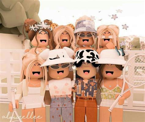 Roblox aesthic grupo de amigas | Muñecas kawaii, Skins de chica para minecraft, Fotos de surfing