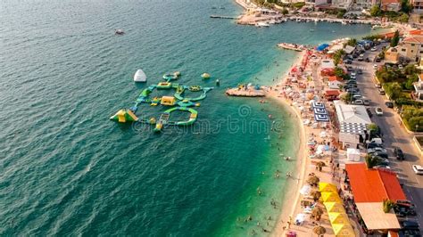 Beach in Okrug Gornji stock image. Image of seashore - 139122393