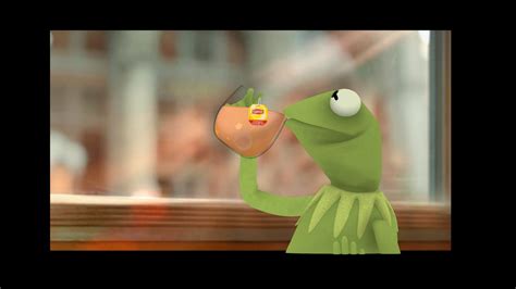 Kermit The Frog Drinking Tea