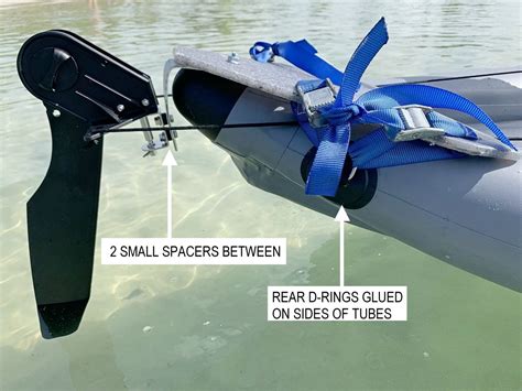 DIY rudder for inflatable kayaks