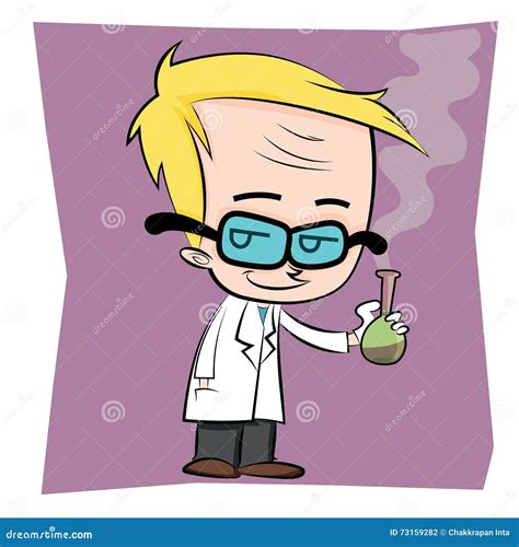 Evil scientist stock vector. Illustration of flask, crazy - 73159282