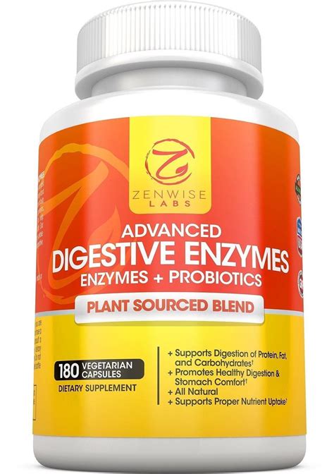 Digestive Enzymes with Prebiotics and Probiotics - All Natural Gluten Free En... | Prebiotics ...