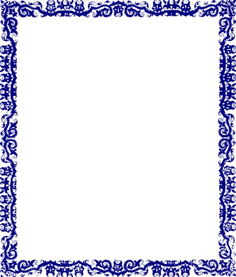 Blue Border Design Clip Art at Clker.com - vector clip art online, royalty free & public domain