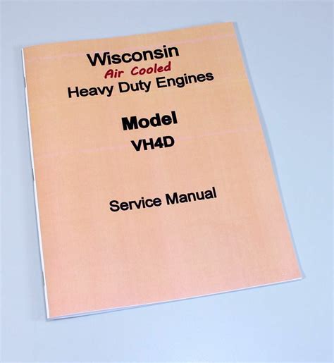 Wisconsin Vh4D Engine Service Repair Manual Technical Shop Book Overhaul - Walmart.com